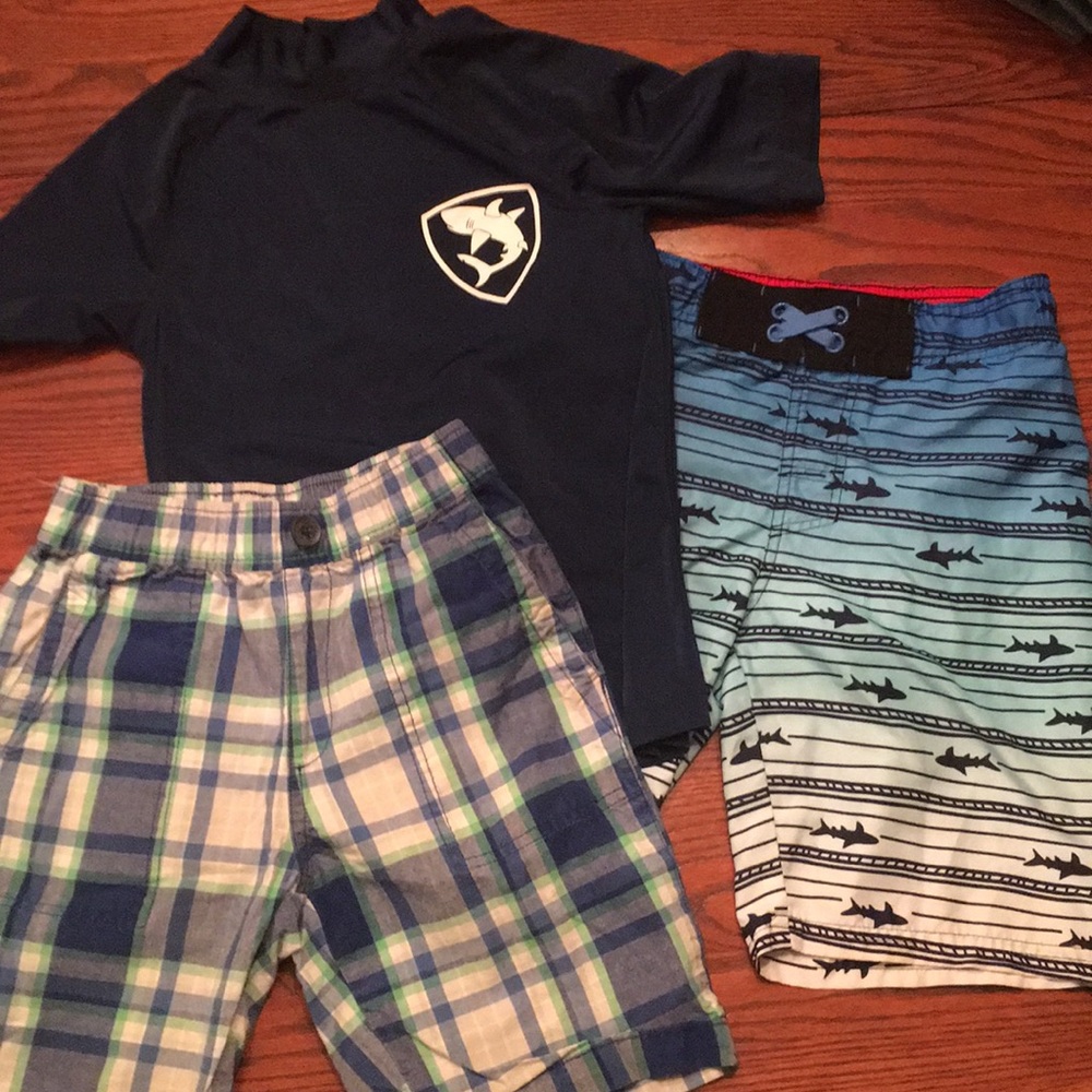 Boys clothes and swim suit